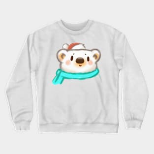 Cute Polar Bear Drawing Crewneck Sweatshirt